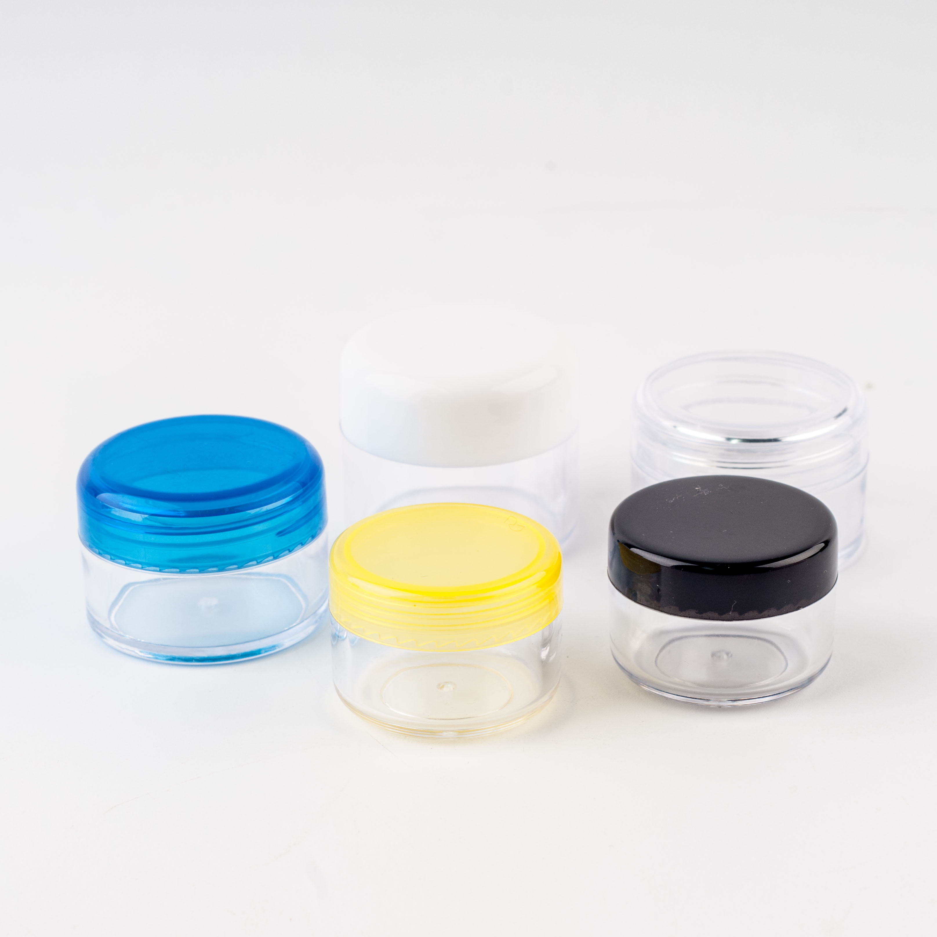 3g/5g Plastic Empty Cosmetic Jar with Lid Cream Cosmetic Trial Sample Packaging Container Bottle,Travel Cosmetic Container