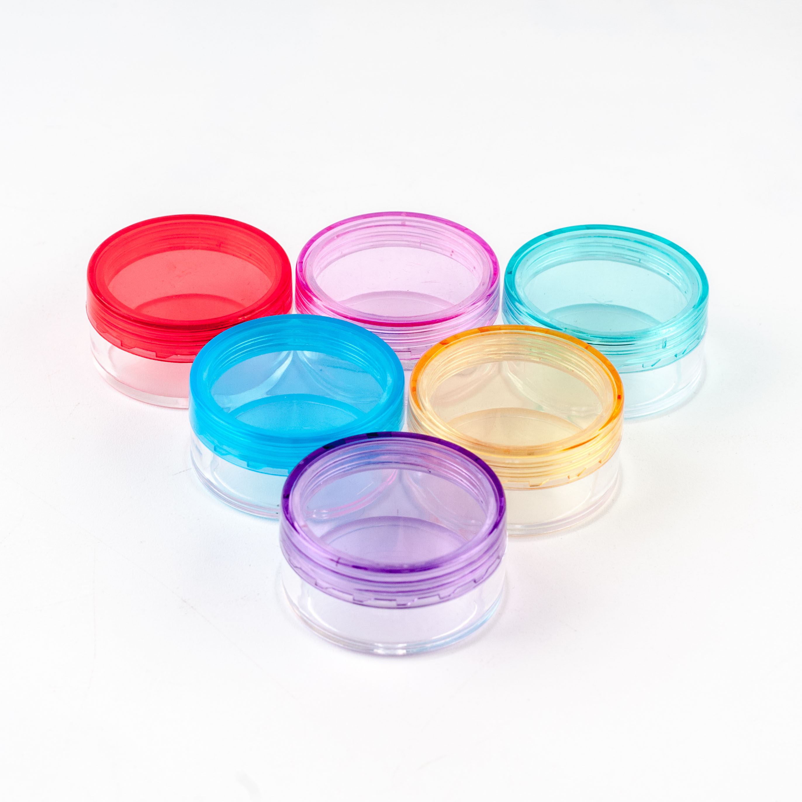 3g/5g Plastic Empty Cosmetic Jar with Lid Cream Cosmetic Trial Sample Packaging Container Bottle,Travel Cosmetic Container