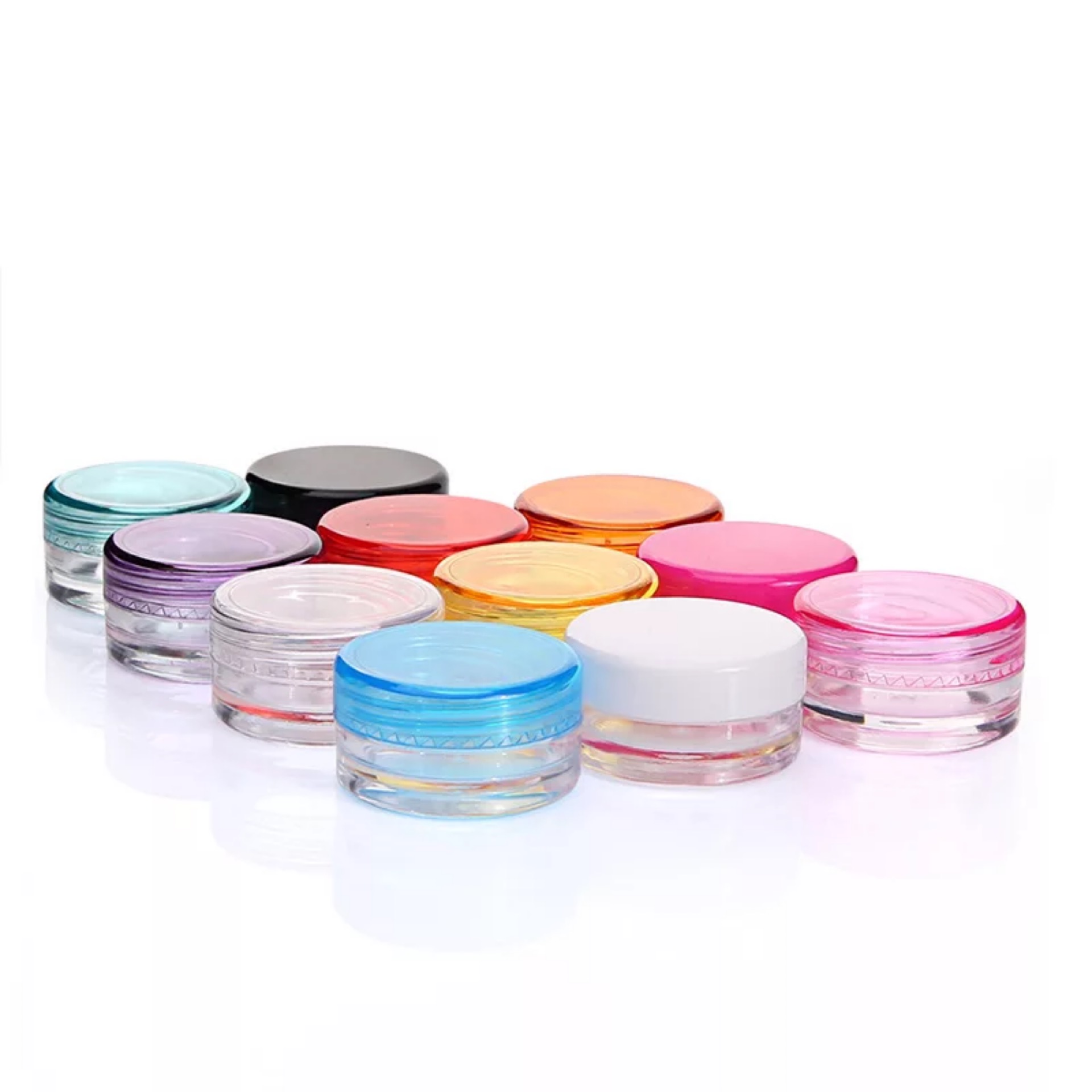 3g 5g colorful Plastic PS cream jar,Small capacity powder jar, eye shadow/cream jar