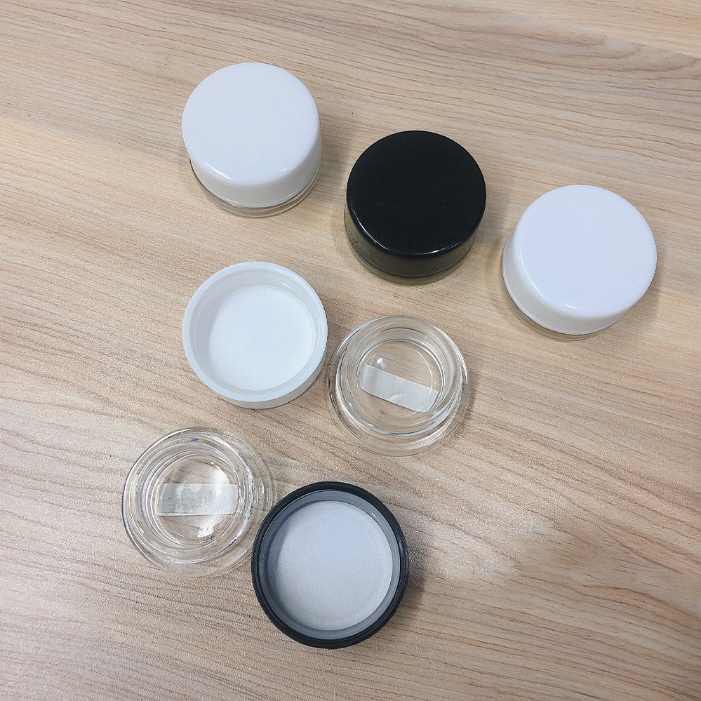 3g/5g glass jars containers Black Glass Jar for concentrate jars lightproof Bottle Wax Container