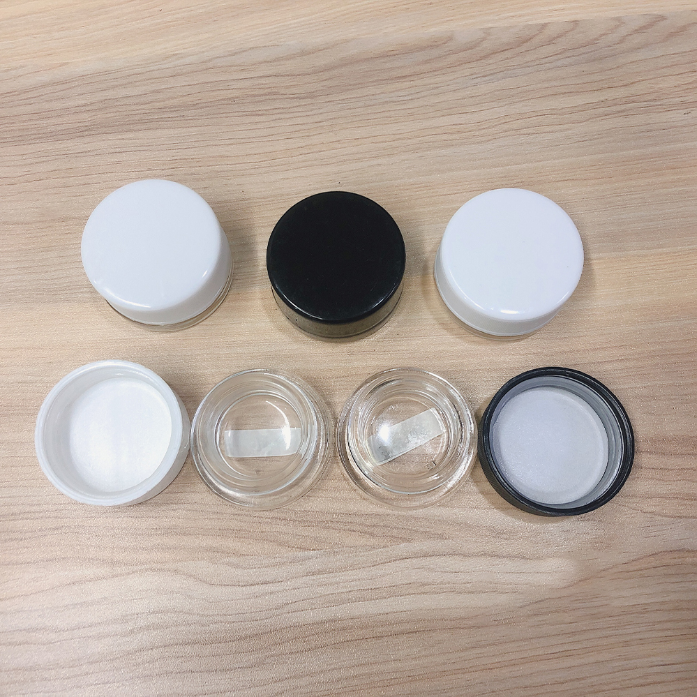 3g/5g glass jars containers Black Glass Jar for concentrate jars lightproof Bottle Wax Container