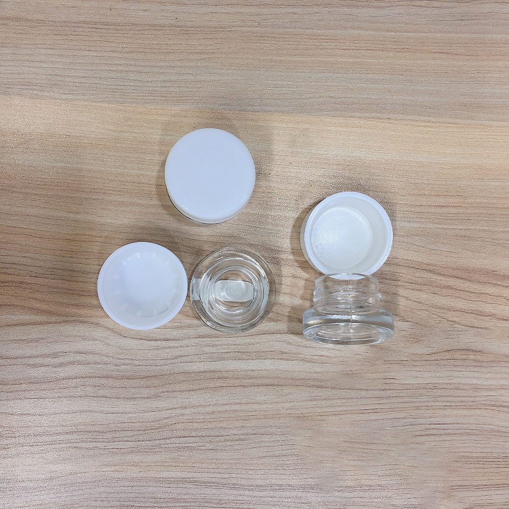 3g/5g glass jars containers Black Glass Jar for concentrate jars lightproof Bottle Wax Container