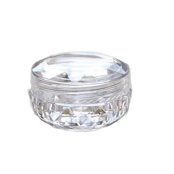 3g 5g plastic PS diamond eye cream jar, eye shadow jar, cosmetic facial cream container
