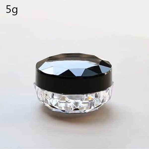 3g 5g plastic PS diamond eye cream jar, eye shadow jar, cosmetic facial cream container