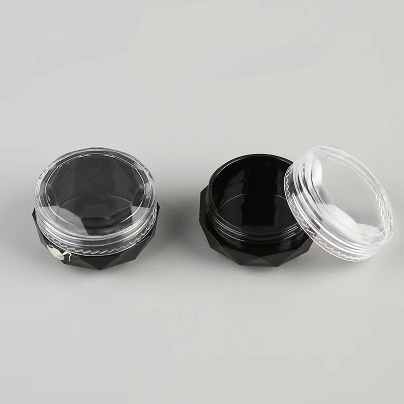 3g 5g plastic PS diamond shape cream jar, eye shadow jar, glitter powder container