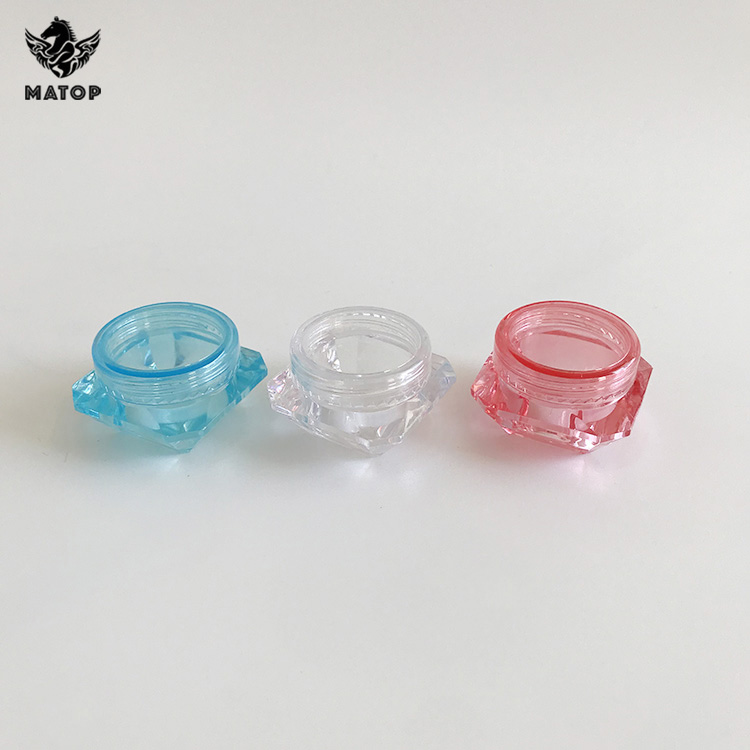 3g 5g sample portable empty jar pot box cosmetic container with lid