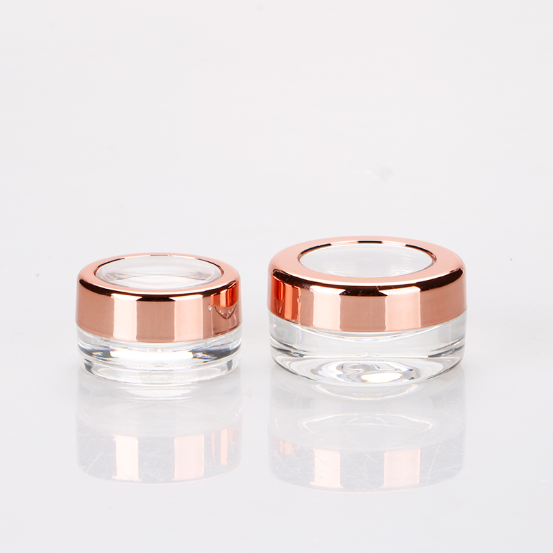 3g 5g thick bottom nail salon clear plastic empty nail glitter cosmetics makeup eye shadow jar