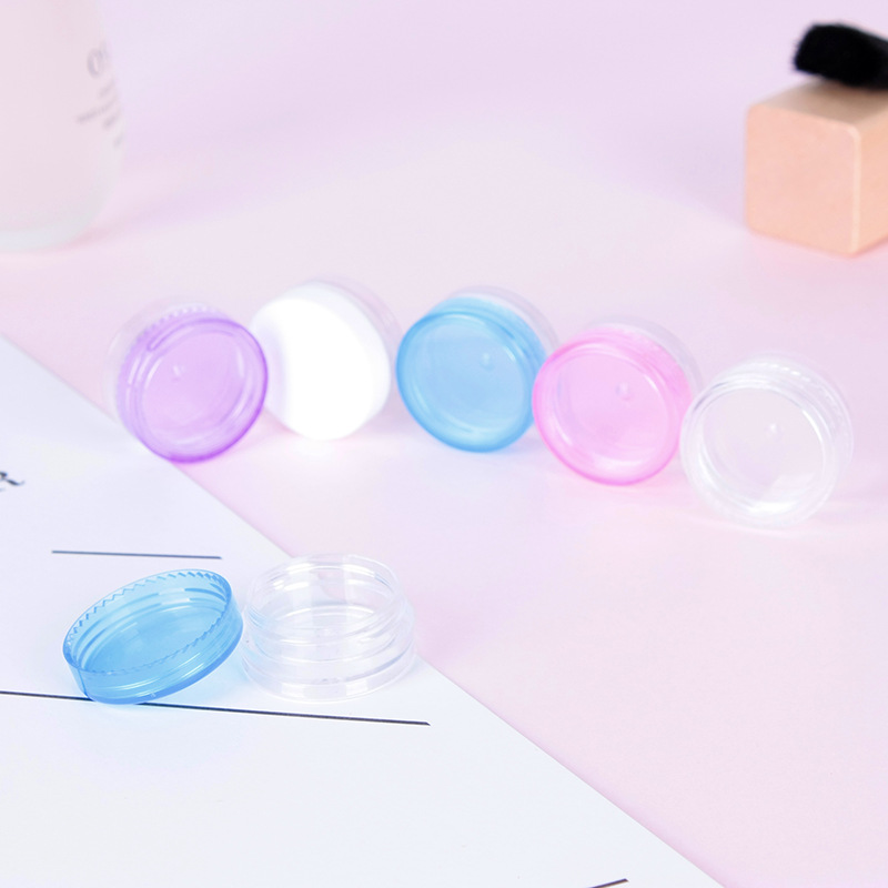 3g Colorful Transparent Empty Plastic Acrylic PP Cream Jar