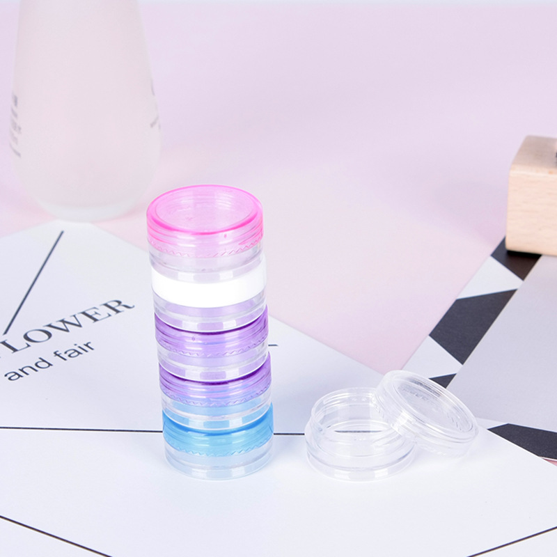 3g Colorful Transparent Empty Plastic Acrylic PP Cream Jar