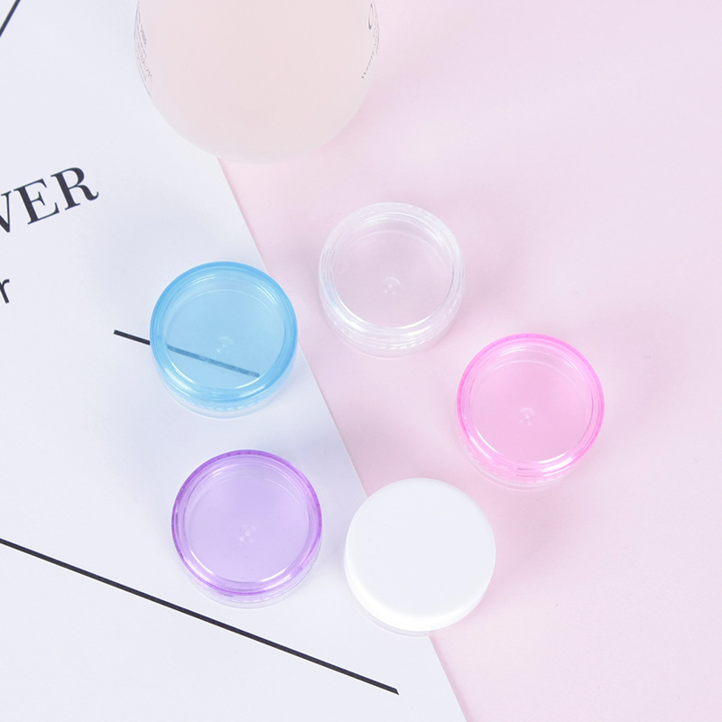 3g Colorful Transparent Empty Plastic Acrylic PP Cream Jar
