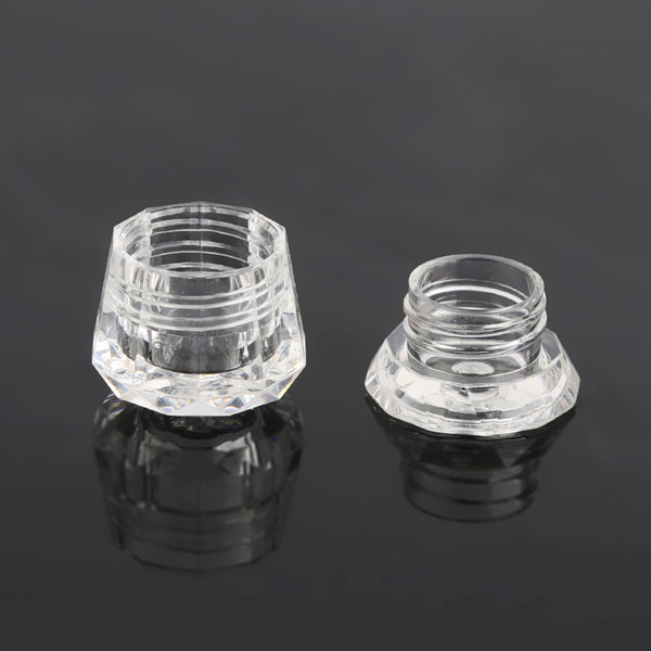 3g PS diamond glitter powder jar, 3g plastic eye cream jar, cosmetic facial cream container