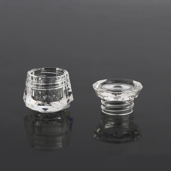 3g PS diamond glitter powder jar, 3g plastic eye cream jar, cosmetic facial cream container