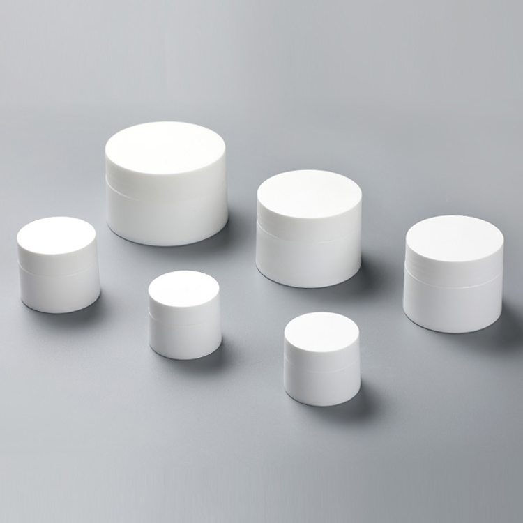 3g container jar cream lotion lip blam matte white cosmetic jar