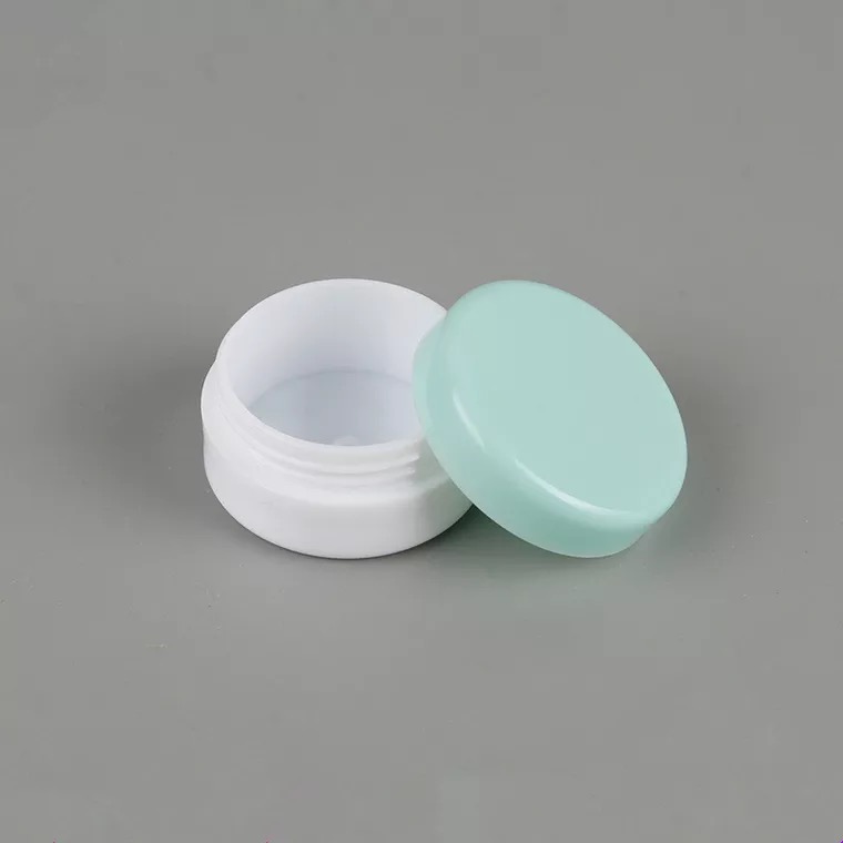 3g white bottom plastic glitter powder jar, eye shadow/cream,Lipstick container