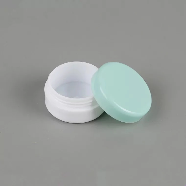 3g white bottom plastic glitter powder jar, eye shadow/cream,Lipstick container