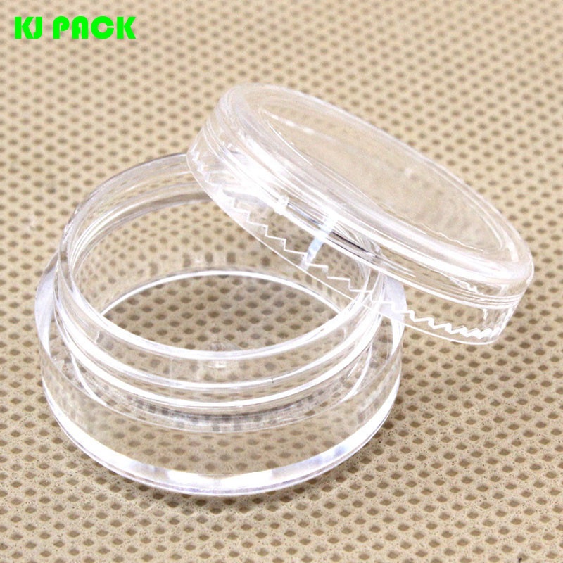3g5g10g20g30g Low price wholesale transparent round plastic cosmetic cream jar in srock