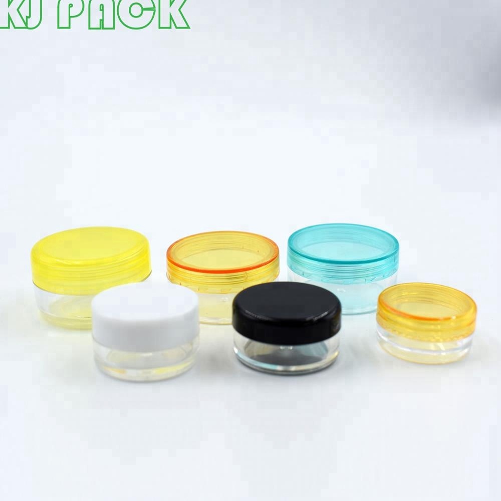 3ml 5ml 10g 20g 30g clear plastic jar /5g clear cosmetic jar,small plastic cosmetic containers 5g 5ml