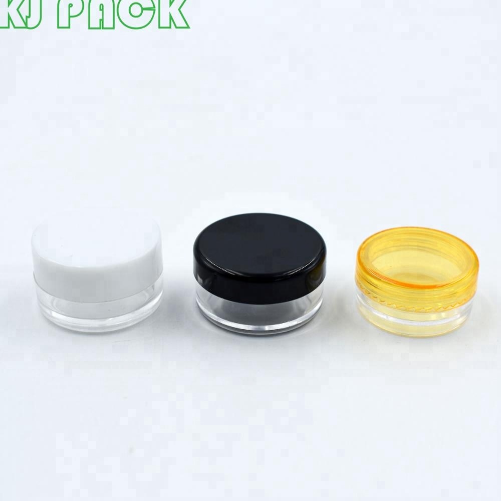 3ml 5ml 10g 20g 30g clear plastic jar /5g clear cosmetic jar,small plastic cosmetic containers 5g 5ml