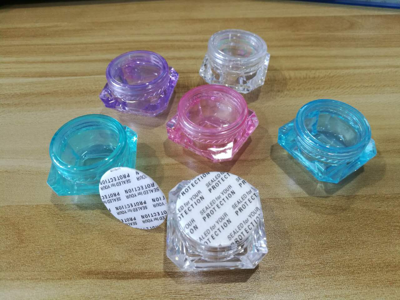 3ml 5ml 10g 20g 30g clear plastic jar /5g clear cosmetic jar,small plastic cosmetic containers 5g 5ml