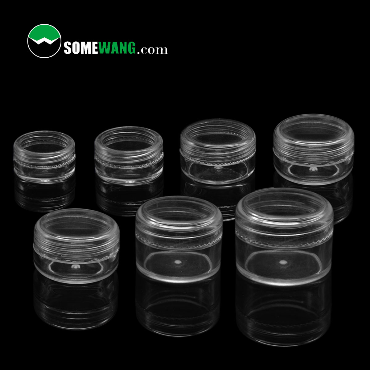 3ml 5ml 10ml 15ml 20ml polystyrene concentrate container clear transparent PS jar packaging use Made in China