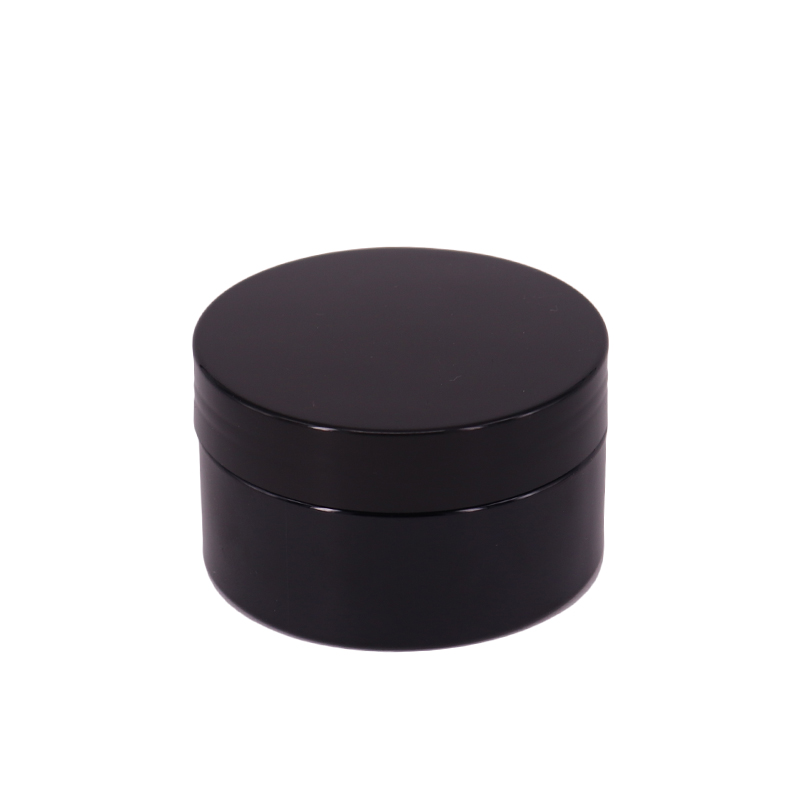3ml 5ml 10ml 15ml 30ml Round Matte Black Empty Containers Cosmetic Plastic Jars with lid for Cream Packaging Glitter Powder