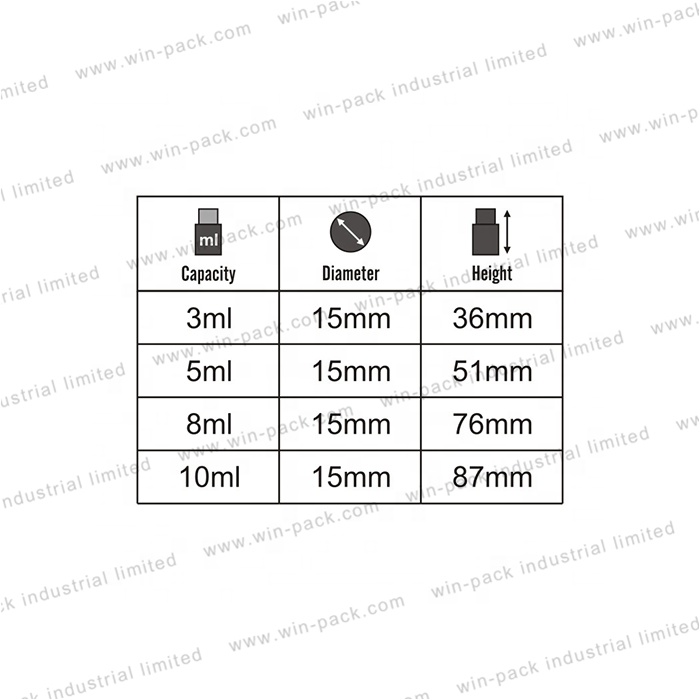 3ml 5ml 10ml 15ml empty round red color pump sprayer perfume bottle tube glass bottle