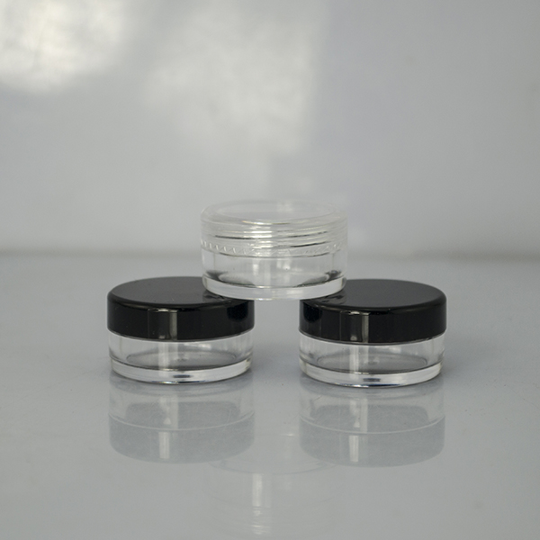 3ml 5ml 10ml 20ml cosmetic sample pot 5g 3g 10g 20g clear plastic cosmetic cream jar