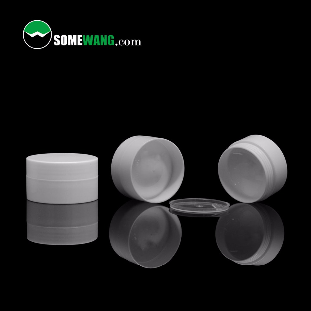 3ml/5ml/10ml/30ml/50ml/100ml Flat PP Plastic Cream Jar, Cosmetic Empty Jar