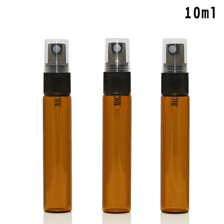 3ml, 5ml, 10ml Amber Perfume Brown glass spray bottle