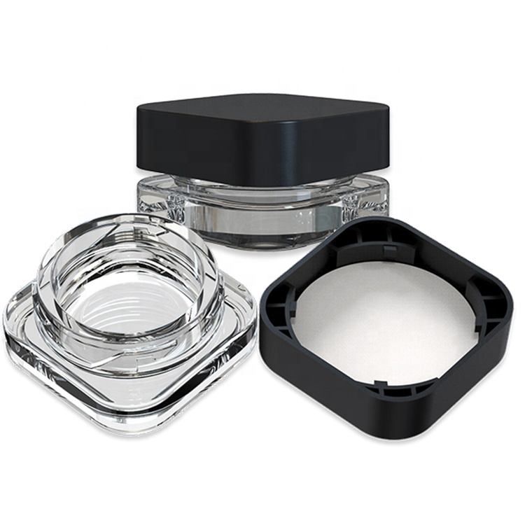 3ml 5ml 10ml Child Resistant Glass Concentrate Containers Printed Lids