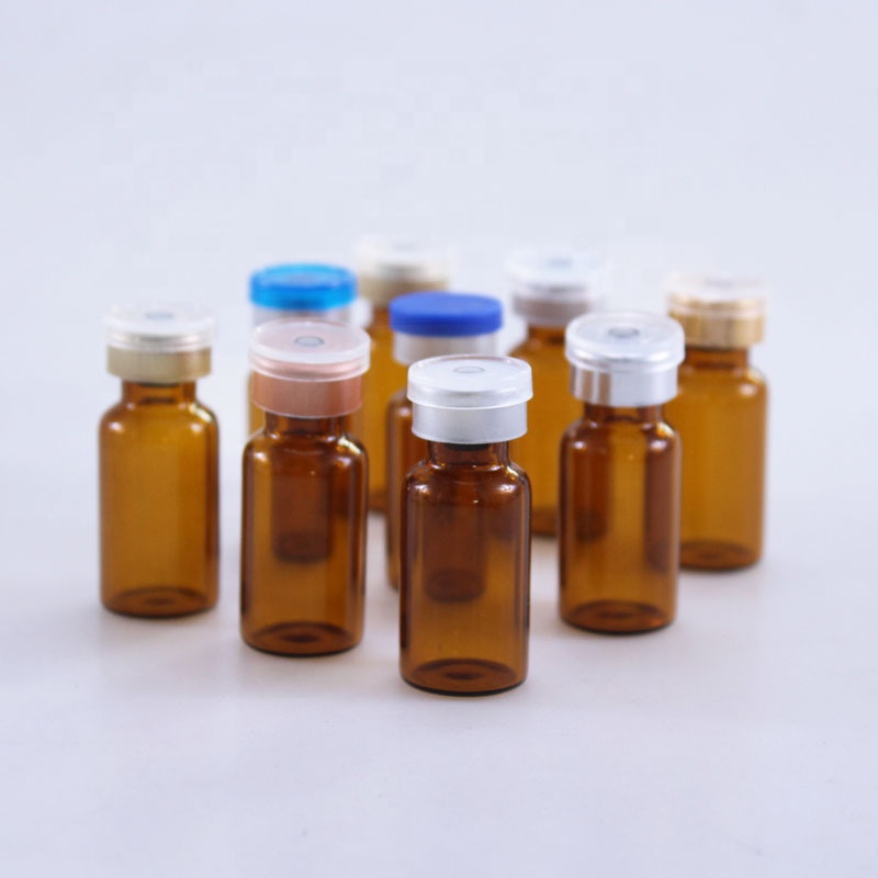 3ml 5ml 10ml Injection Sample Amber Glass Vial  For Pharmaceutical Use