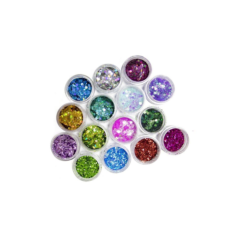 3ml 5ml 10ml Mini Empty Cosmetic Pot Plastic Clear Jar Round Makepy Sample Eye Shadow Glitter Containers with lids