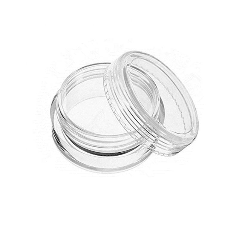 3ml 5ml 10ml Mini Empty Cosmetic Pot Plastic Clear Jar Round Makepy Sample Eye Shadow Glitter Containers with lids