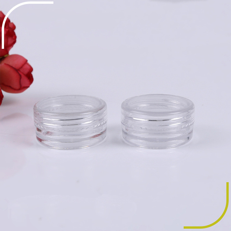 3ml 5ml 10ml Round Clear Plastic Jars Screw Top Empty Glitter Jar 15ml 30ml Cosmetic Packaging Containers