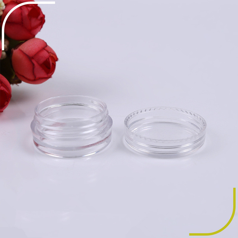 3ml 5ml 10ml Round Clear Plastic Jars Screw Top Empty Glitter Jar 15ml 30ml Cosmetic Packaging Containers