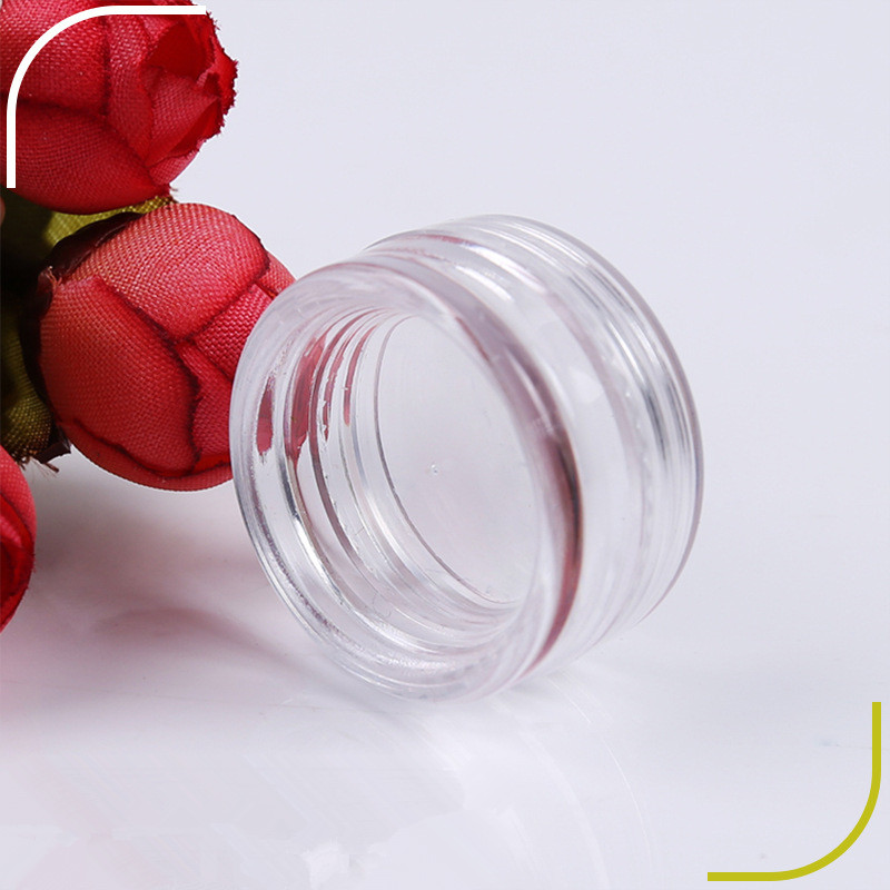 3ml 5ml 10ml Round Clear Plastic Jars Screw Top Empty Glitter Jar 15ml 30ml Cosmetic Packaging Containers