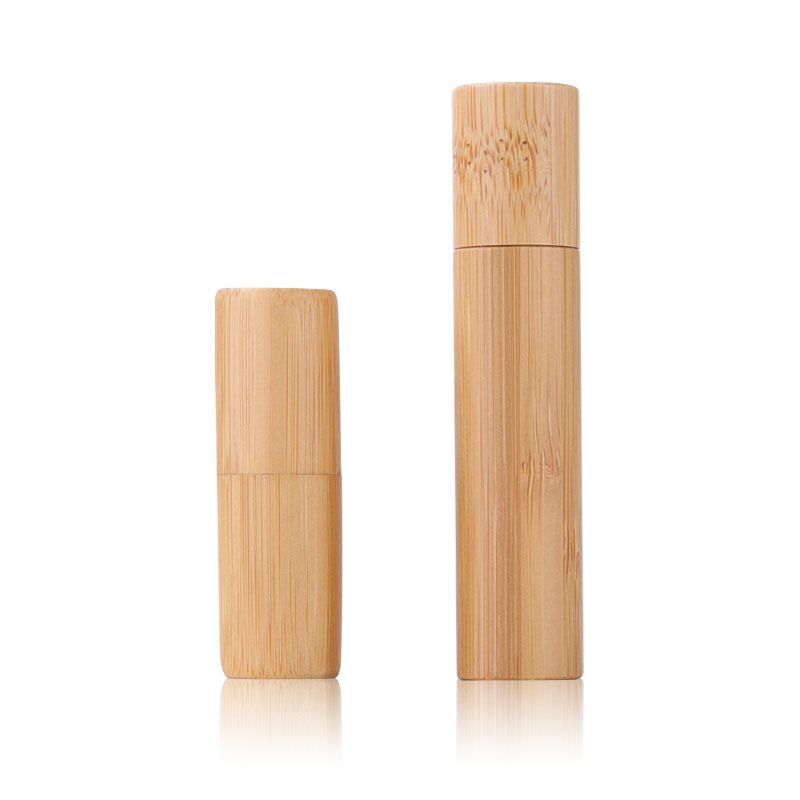 3ml 5ml 10ml bamboo roll on bottle skin care packaging oil bottle with bamboo cap