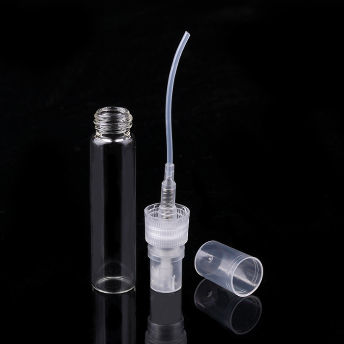 3ml 5ml 10ml small Mini-portable Alcohol disinfectant spray bottle fine mist glass clear perfume bottle mock up in stock