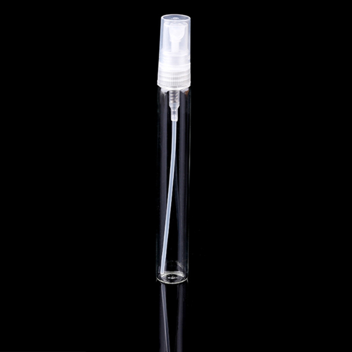 3ml 5ml 10ml small Mini-portable Alcohol disinfectant spray bottle fine mist glass clear perfume bottle mock up in stock