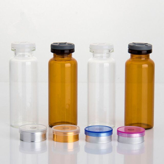 3ml 5ml 10ml small amber glass penicillin bottle medicine vial with long dispenser