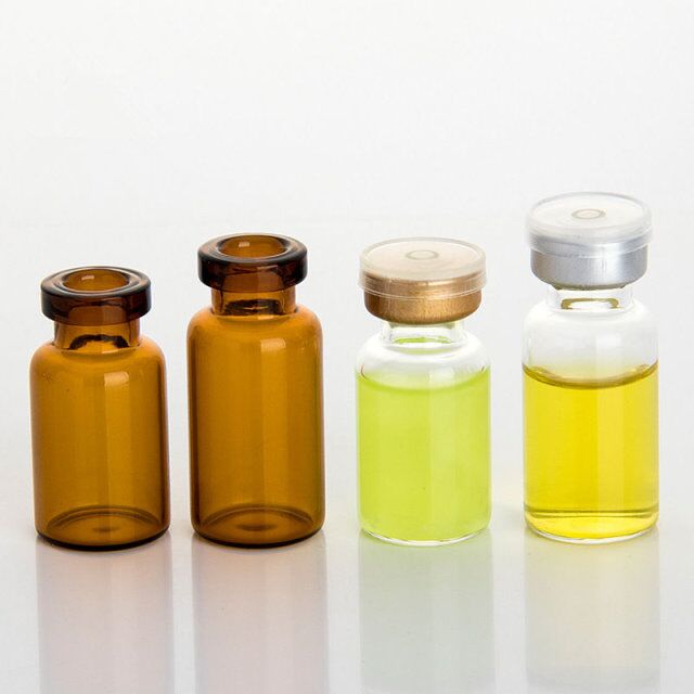 3ml 5ml 10ml small amber glass penicillin bottle medicine vial with long dispenser