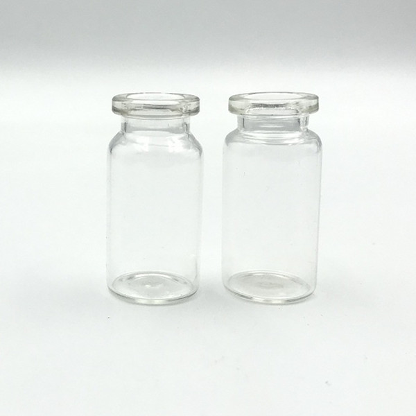 3ml 5ml 6ml 7ml 8ml 10ml 15ml 20ml 30ml transparent clear glass vial bottles for serum with rubber stopper cap