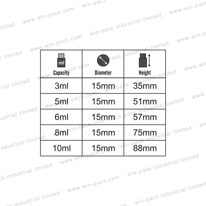3ml 5ml 6ml 7ml 8ml 10ml glass empty roll on essential oil bottle