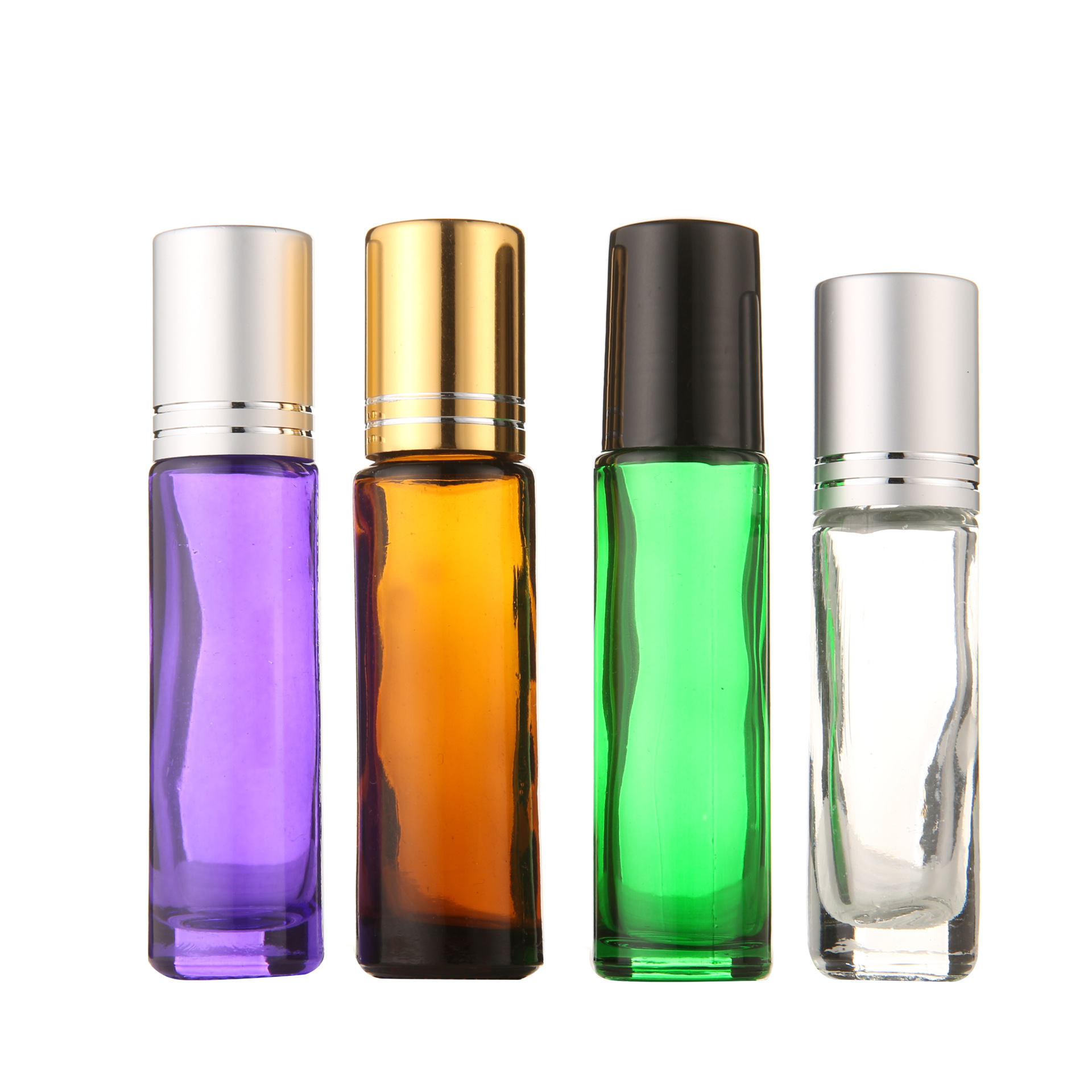 3ml 5ml 6ml 8ml 10ml 15ml amber clear blue glass roll on bottle with lids