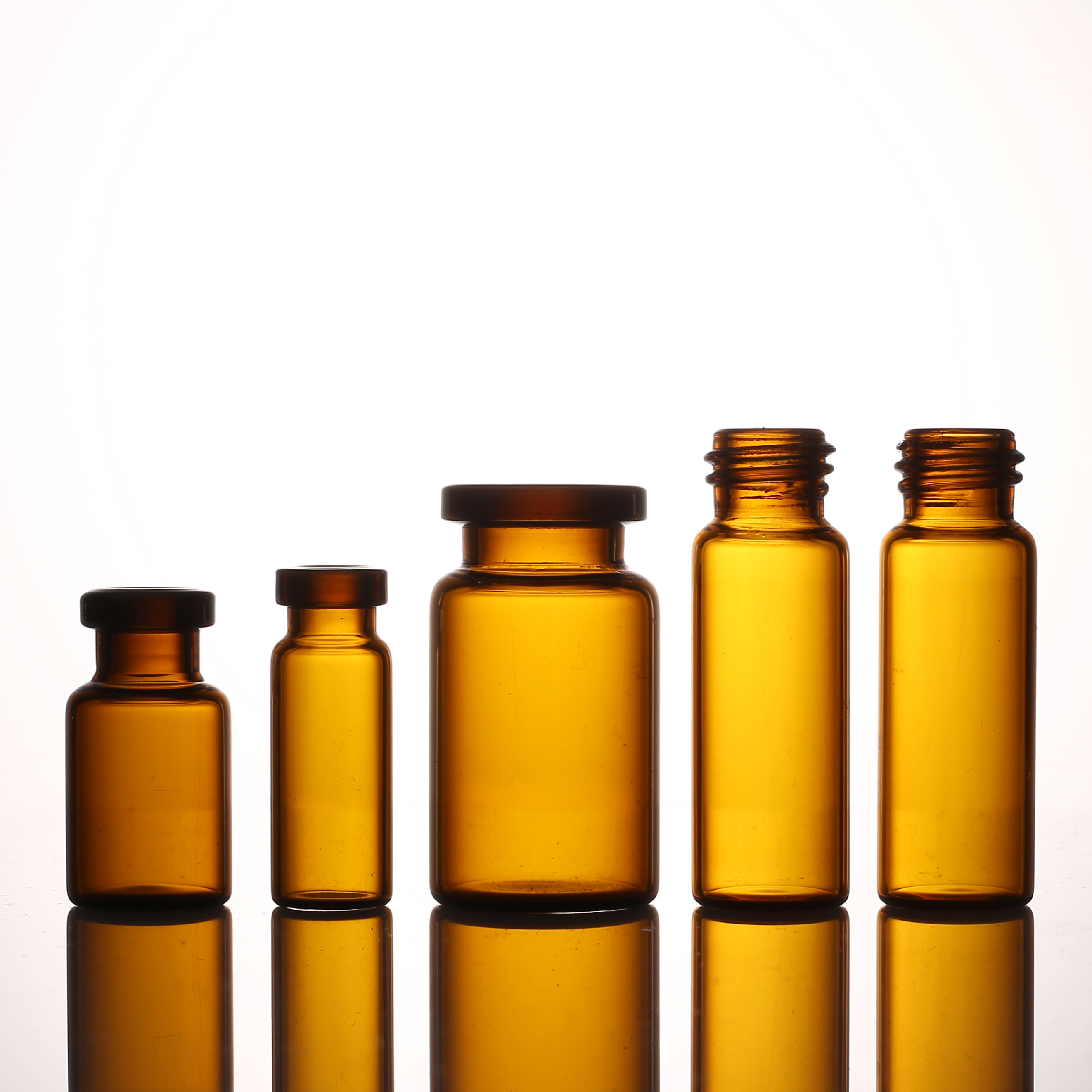 3ml 5ml 7ml 10ml 15ml 20ml 30ml glass vails for Drugs and cosmetics