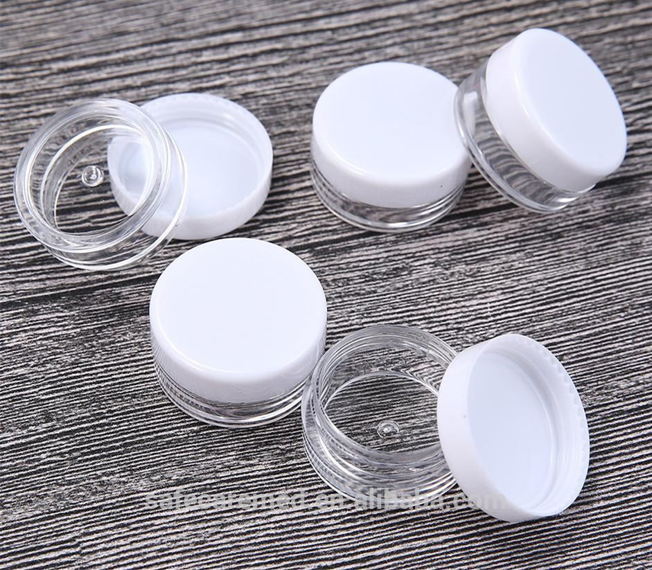 3ml 5ml 7ml 10ml Mini Small Cream Jar Plastic Cosmetic Jar