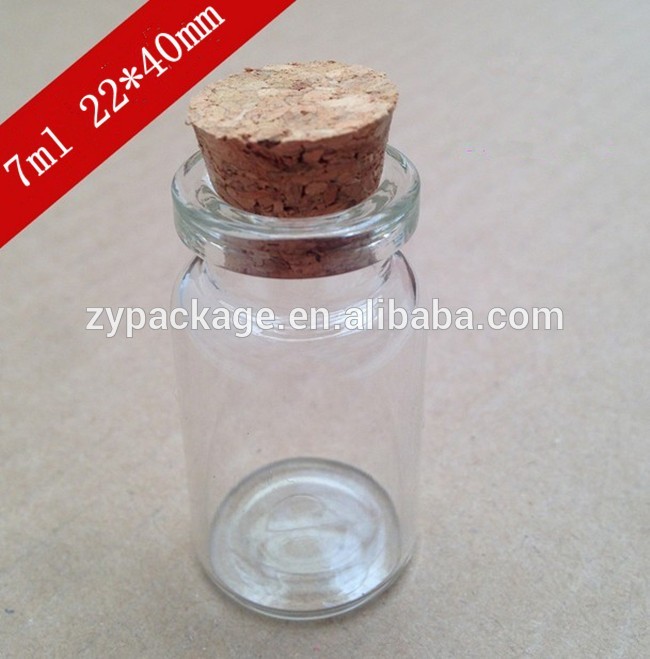 3ml 5ml 7ml 8ml 10ml 15ml 20ml 30ml clear glass wishing/small drift bottle/vials with cork for gift
