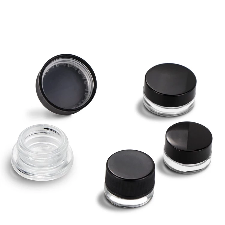 3ml 5ml 7ml 9ml cbd wax oil concentrate glass jars with child resistant cap