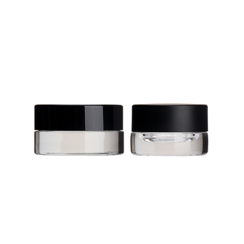 3ml 5ml 7ml frosted cosmetic cream glass jar with childproof lid