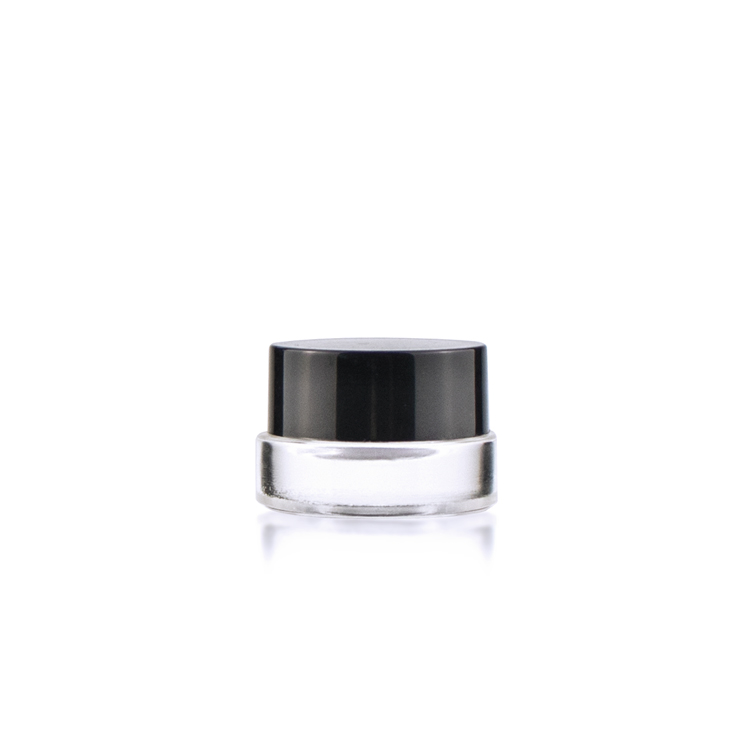 3ml 5ml 7ml frosted cosmetic cream glass jar with childproof lid